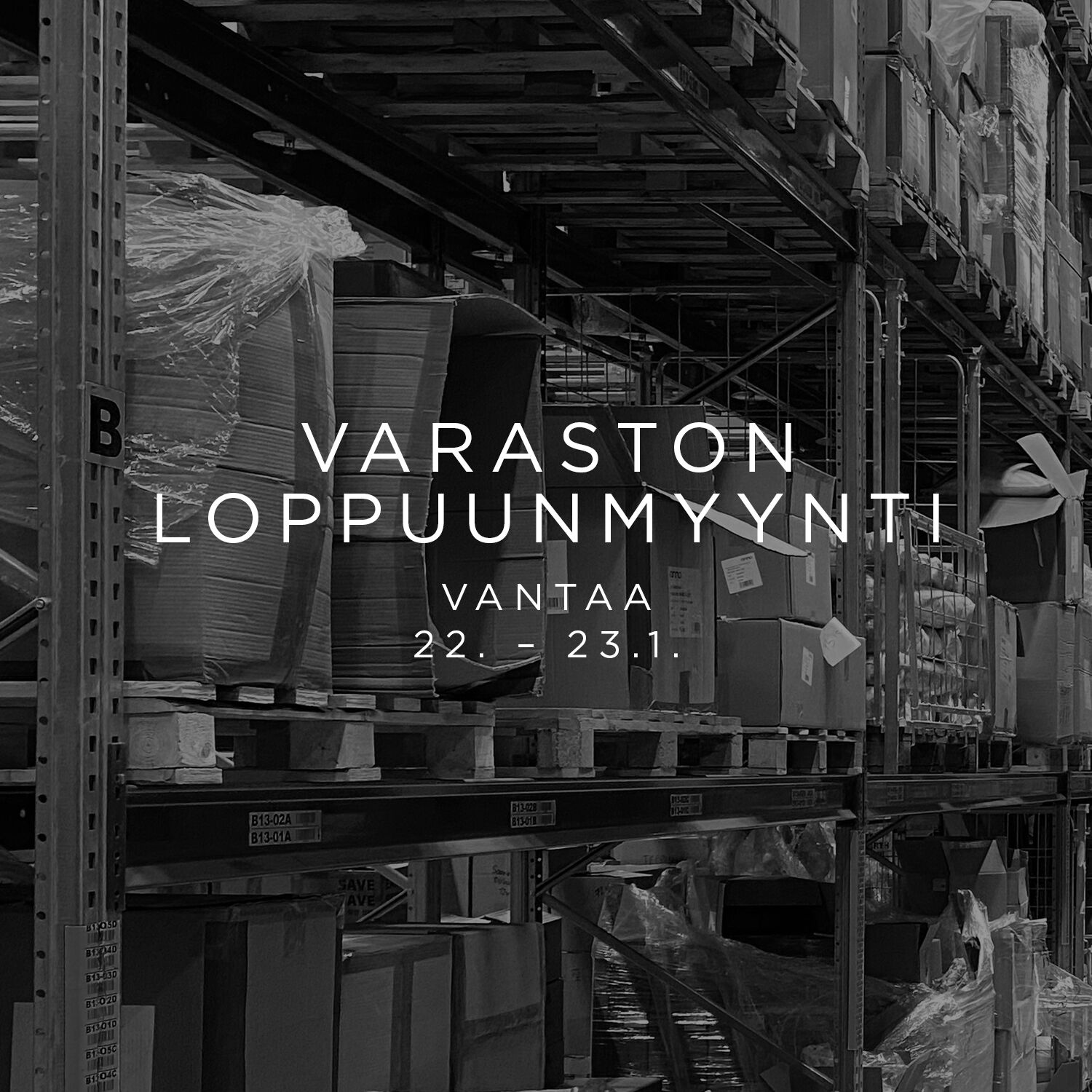 Varaston loppuunmyynti